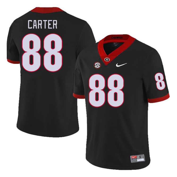 #88 Jalen Carter Georgia Bulldogs Jerseys Football Stitched-Retro Black